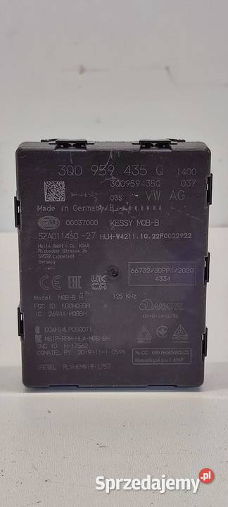 VW TIGUAN II MODUŁ KESSY 3Q0959435Q osobowe dolnośląskie sprzedam