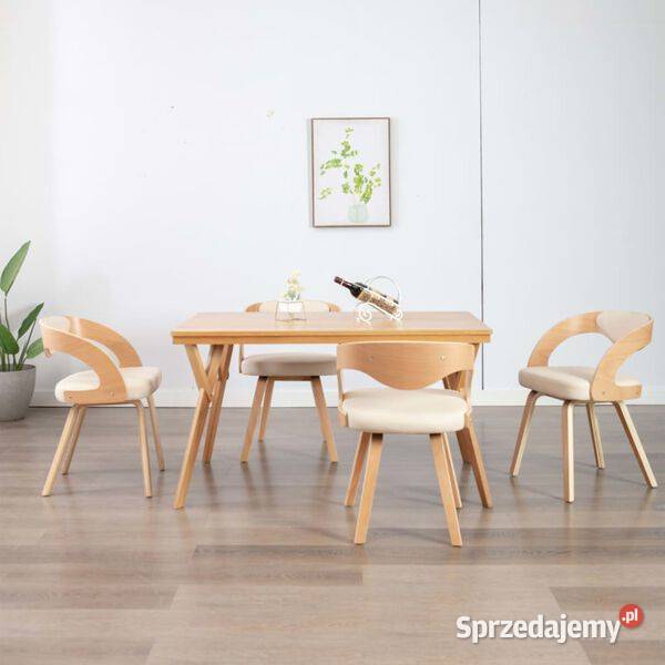 vidaXL Krzesła stołowe 4 kremoweSKU278844 Warszawa sprzedam