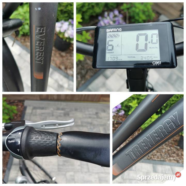 Rower ELEKTRYCZNY Trenergy Everest 8 biegow D54 Hajnówka
