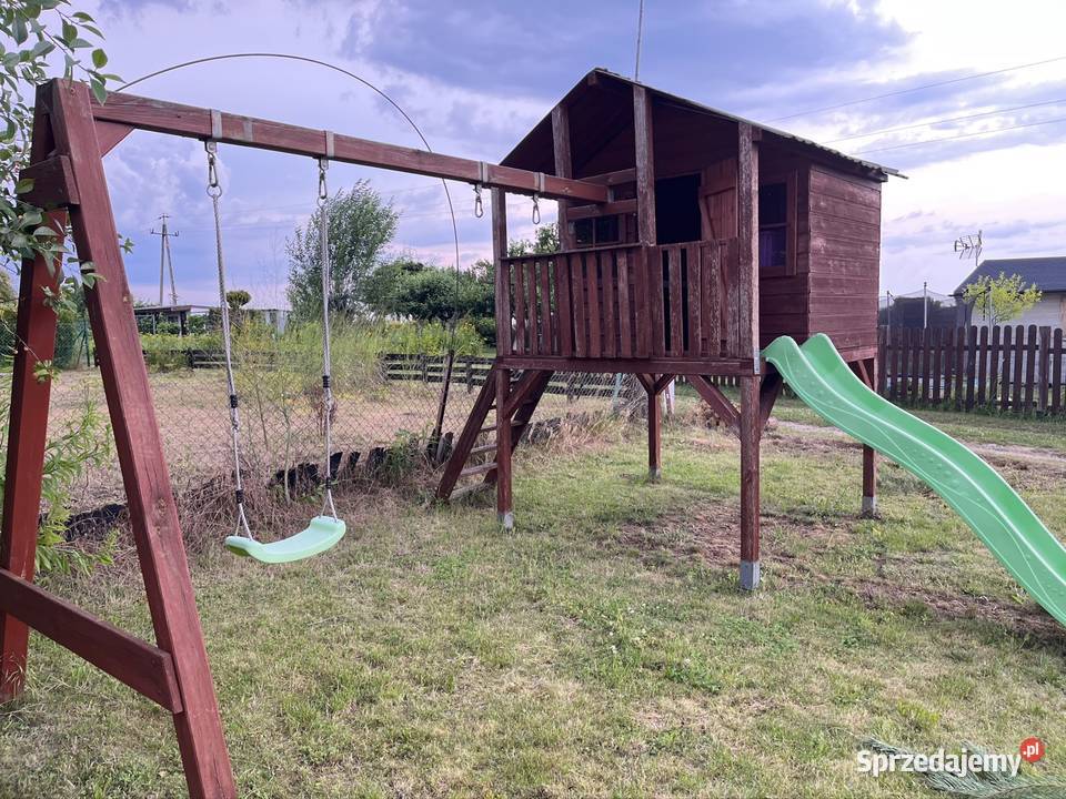 Drewniany domek dzieci plac zabaw wielkopolskie Międzychód
