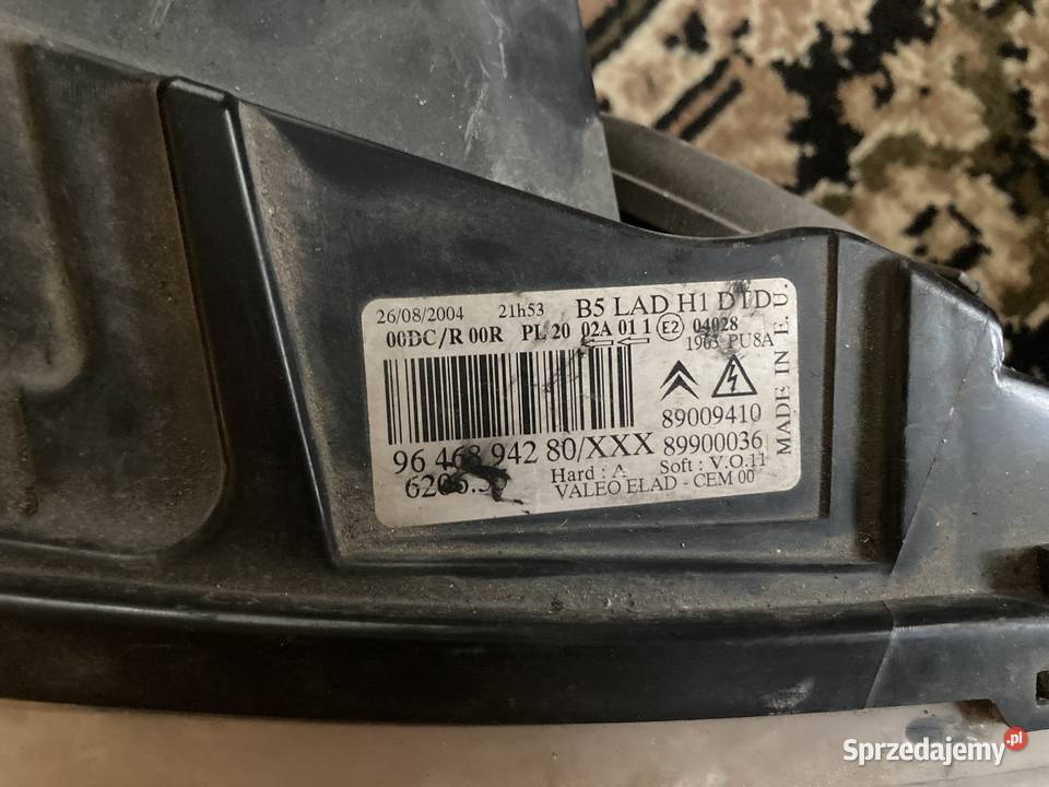 Lampy xenon citroen c 4 Ulhówek sprzedam