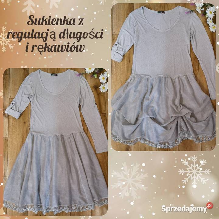 Sukienka regulowana midi rL 3840 Otrębusy