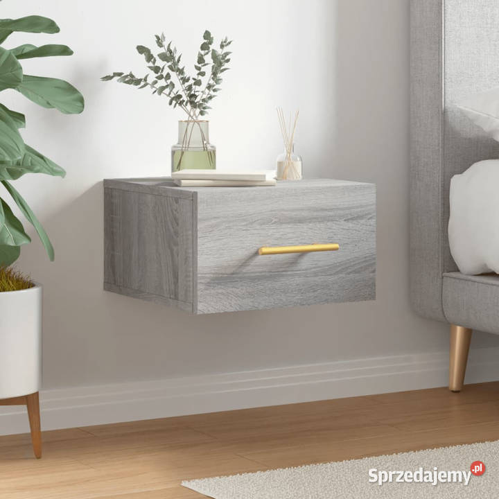 Wisząca szafka nocna szary dąb sonoma 35x35x20 Warszawa sprzedam