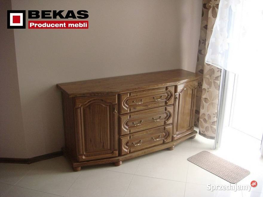 Dębowy Zestaw Salon Stylowa Komoda Dwie Śliczne 300cm świętokrzyskie