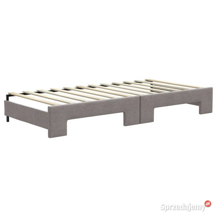 Sofa rozsuwana z szufladami taupe tkanina 90x200 Warszawa sprzedam