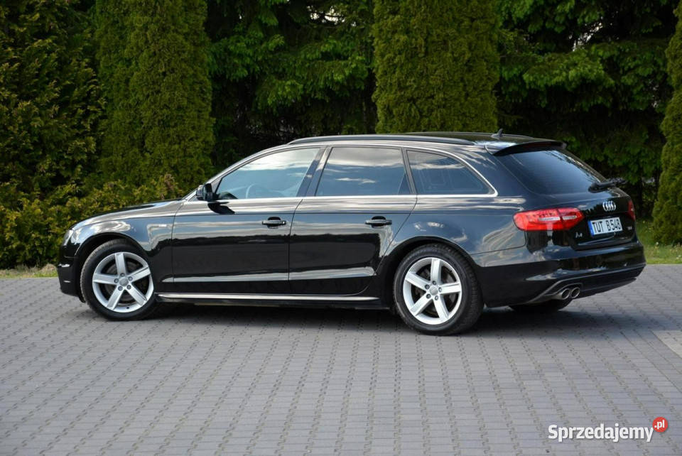 Audi A4 2XSline Skóry Duża Navi MMI Ledy BIXenon światła do jazdy dziennej mazowieckie Ostrów Mazowiecka