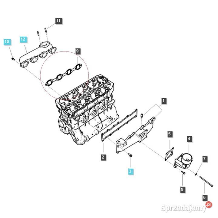 Uszczelka kolektora wydechowego LS U43 LS U50 LS sprzedam