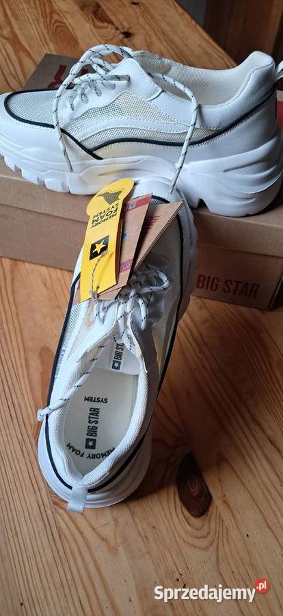 Sneakersy białe rozmiar 38 marki Big Star nowe Gliwice