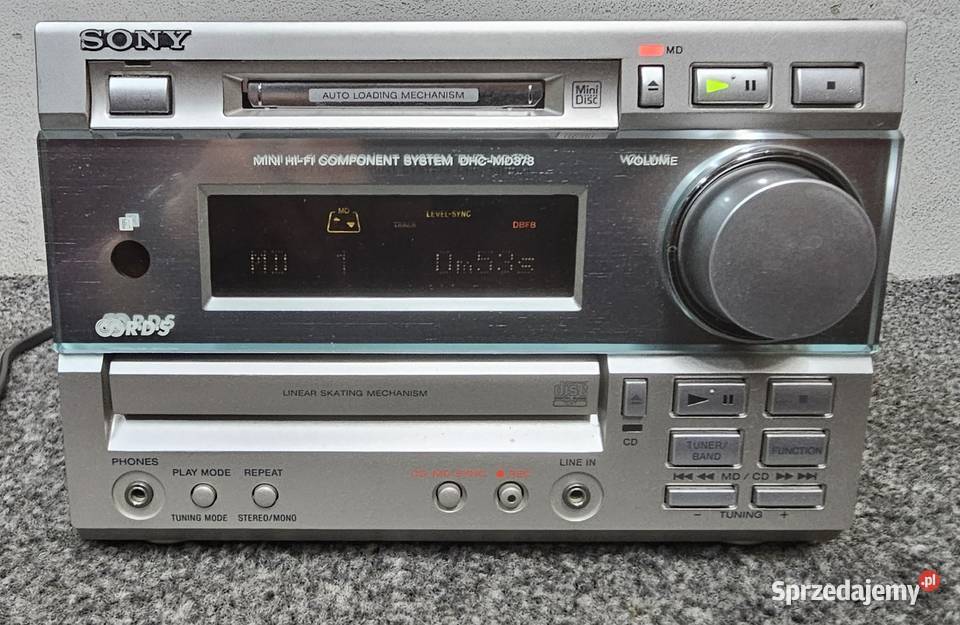 Wieża stereo Sony DHCMD373 MiniDisc Wysyłka