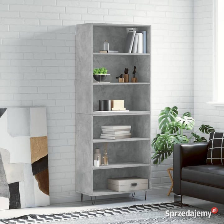 Regał szarość betonu 695x325x180 materiał Warszawa