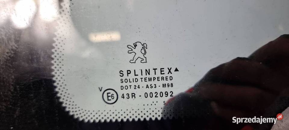 SZYBA LEWY TYŁ PEUGEOT 1007 KSH Lipno sprzedam