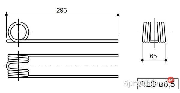 Palec zgrabiarki pasuje do Molon Speedy 10028N