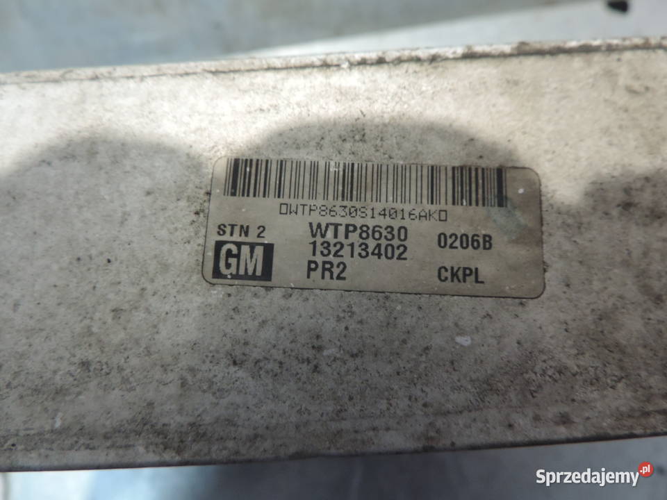 CHŁODNICA INTERCOOLER OPEL ASTRA III H 19 CDTI Rok produkcji 2006 Nowy Sącz