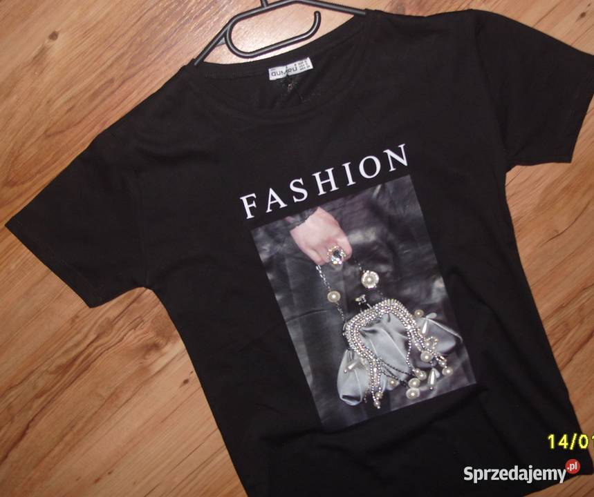 TSHIRT cyrkonie perełki r SM QUMRU Rawicz