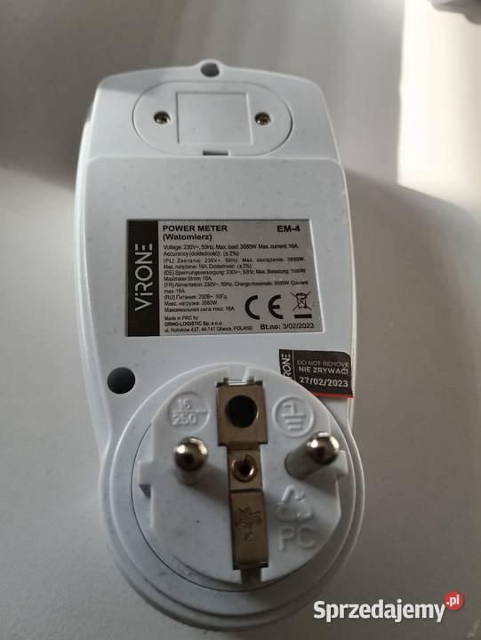 Watomierz kalkulator energii Virone EM4 Drążdżewo Nowe sprzedam