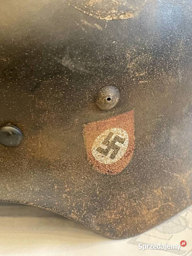 Oryginalny hełm niemiecki Stahlhelm II wojna Kraków