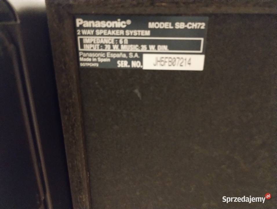 Wieża Panasonic SACH72 CD radio magnetofon Wieże i miniwieże Warszawa