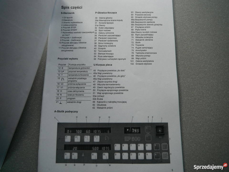 Piec do tłoczenia ceramiki IVOCLAR EP 500 ips mazowieckie Chlewiska