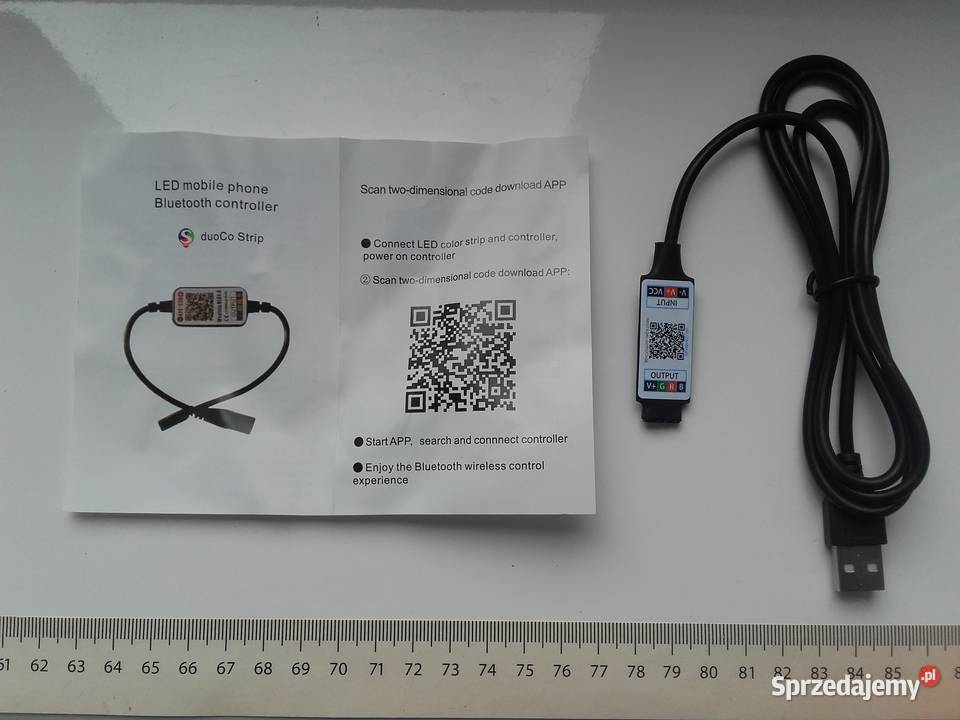 Taśma LED USB 3m RGB 5V SMD 5050 BT Aplikacja Bydgoszcz