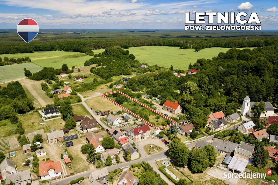 Działka z WZ pow 3104 m media 3104m2 Letnica sprzedam