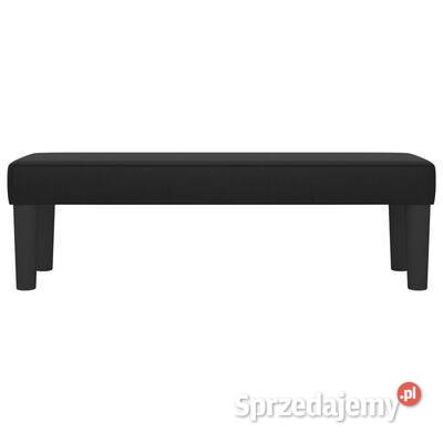 vidaXL Ławka czarna 100x30x30 tapicerowana
