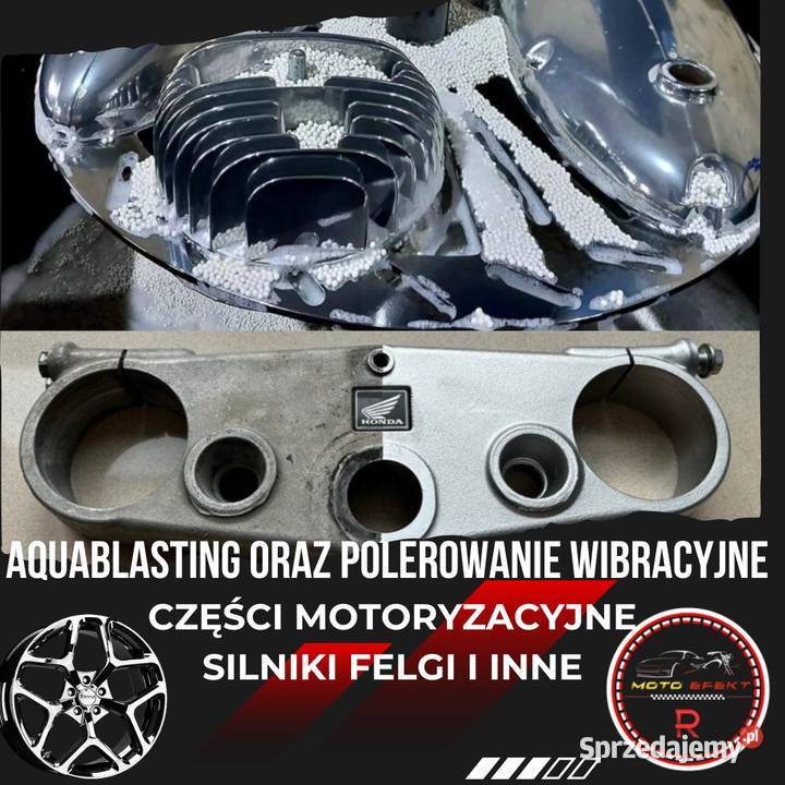 Polerowanie wibracyjne aluminium aquablasting Regeneracja części dolnośląskie