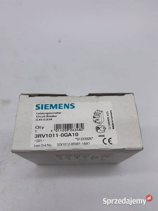 Siemens 3RV10110GA10 Power switch Warszawa