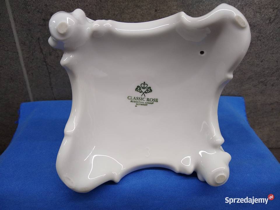 Świecznik na stopie Rosenthal Sanssouci Porcelana i szkło Kalisz