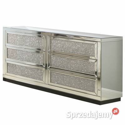 Nowoczesna duża komoda lustrzana z kryształkami Nowy Sącz