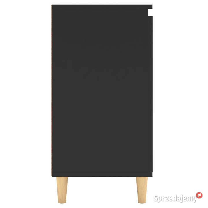 Szafka z drewnianymi nóżkami czarna 60x35x70 Warszawa
