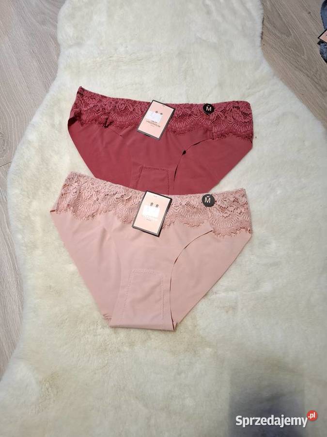 Bezszwowe majtki z koronką 2 pary M Inna marka sprzedam