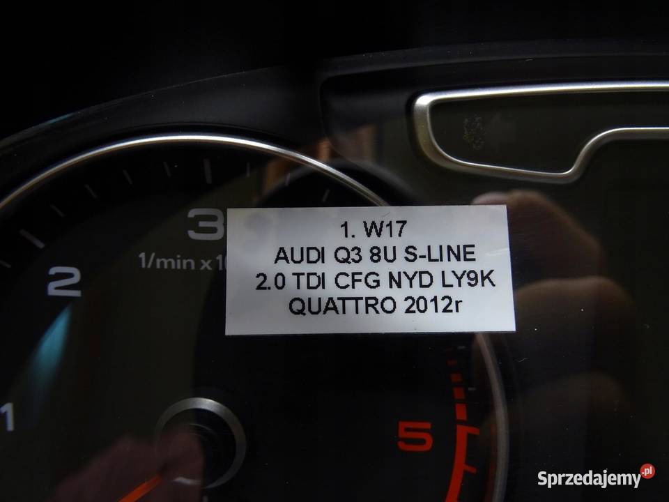 LICZNIK ZEGARY ZEGAR AUDI Q3 8U 20 TDI