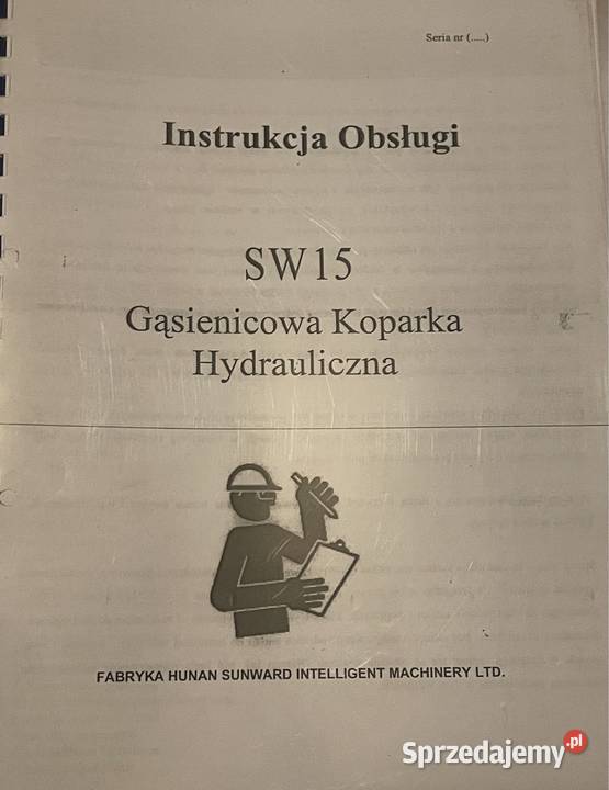 Instrukcja obsługi gąsienicowa koparka Biczyce Górne