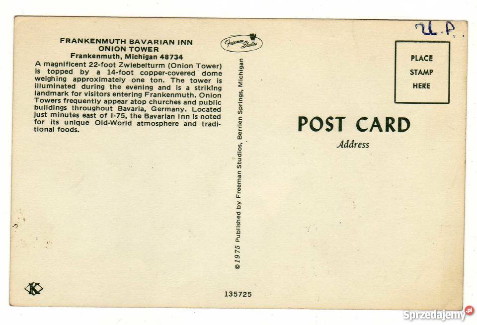 FRANKENMUTH BAVARIAN INN ONION TOWER MICHIGAN Krynki