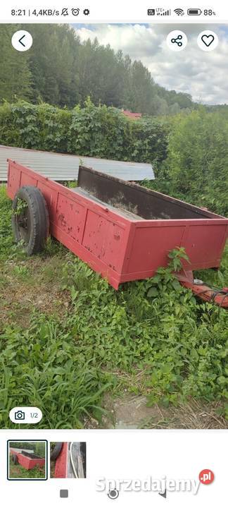 Przyczepa kołówka solidna nieuszkodzony Brzostek