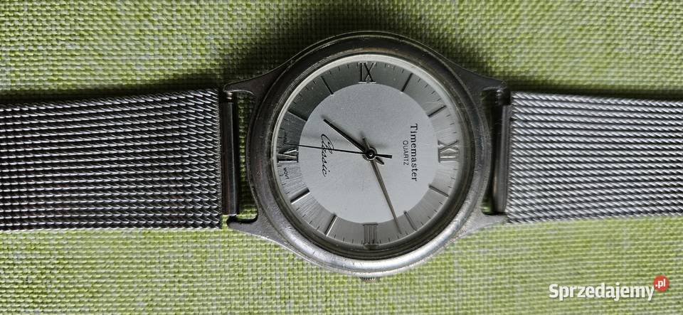 Zegarek timemaster srebrny na bransolecie