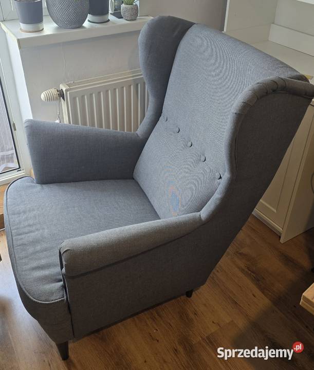 IKEA Fotel ciemnoszary Strandmon Kraków