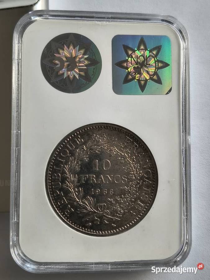 10 franków 1966 Francja Herkules srebro Ag 900 Szczecin