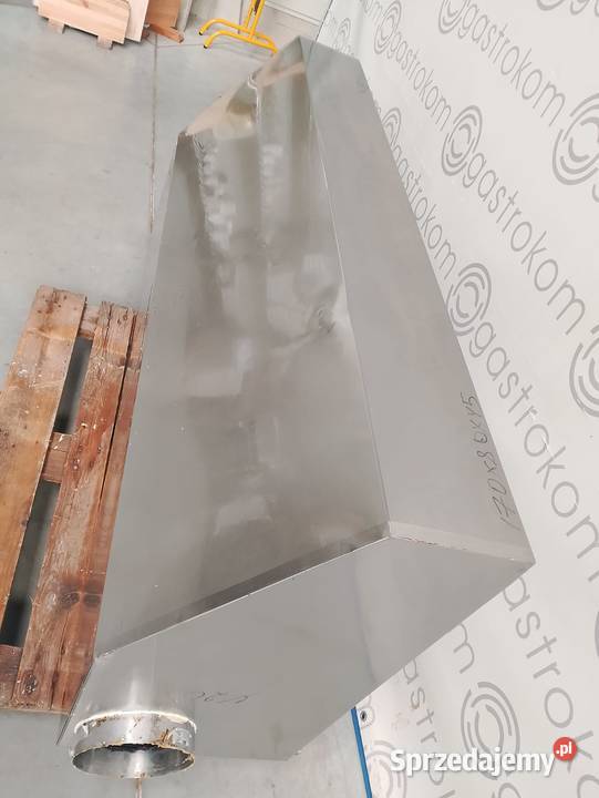 Okap przyścienny trapezowy z łapaczami 170x80x45 Wrocław