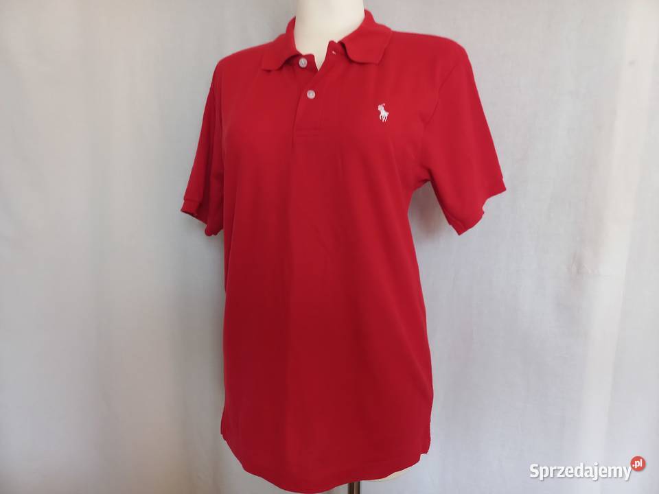 koszulka POLO męska r SM czerwona Ralph Lauren Rozmiar M Białystok