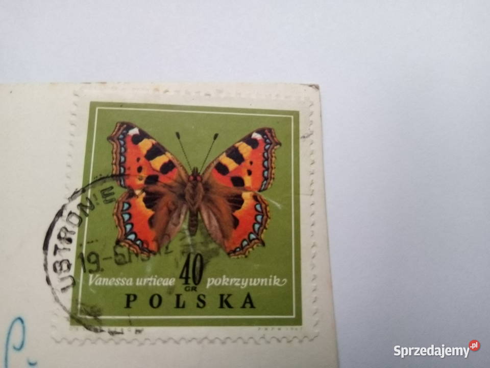 Pocztówka Ustronie Morskie 1968r Znaczek Dąbrowa Górnicza sprzedam