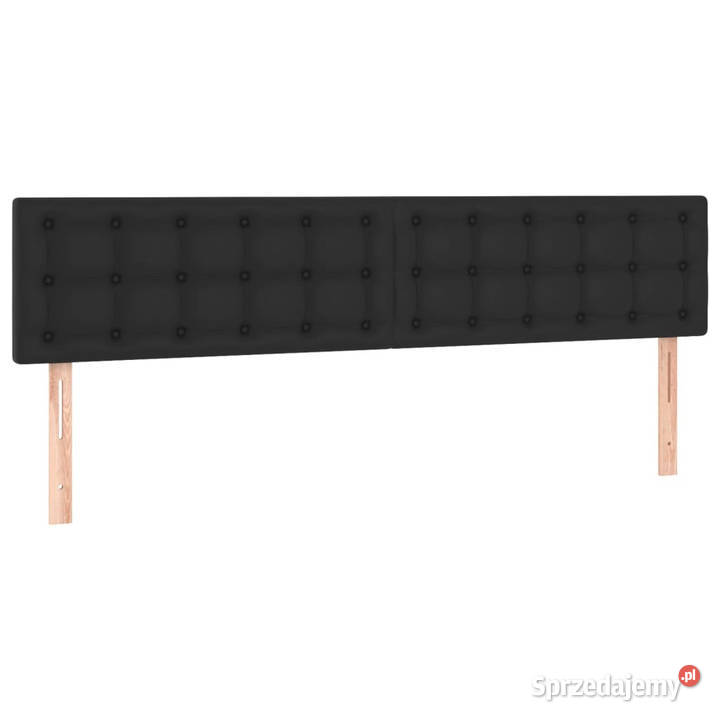 Zagłówki do łóżka 2 czarny 100x5x7888 sztuczna sprzedam