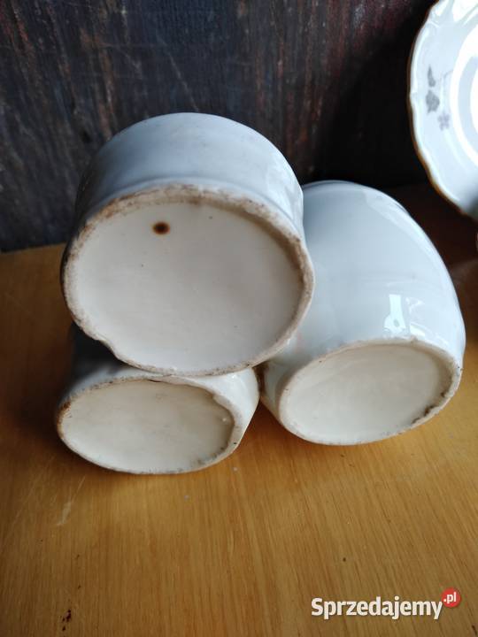 Stara porcelana Bogucice talerzyki pojemniczki Dąbrowa Górnicza