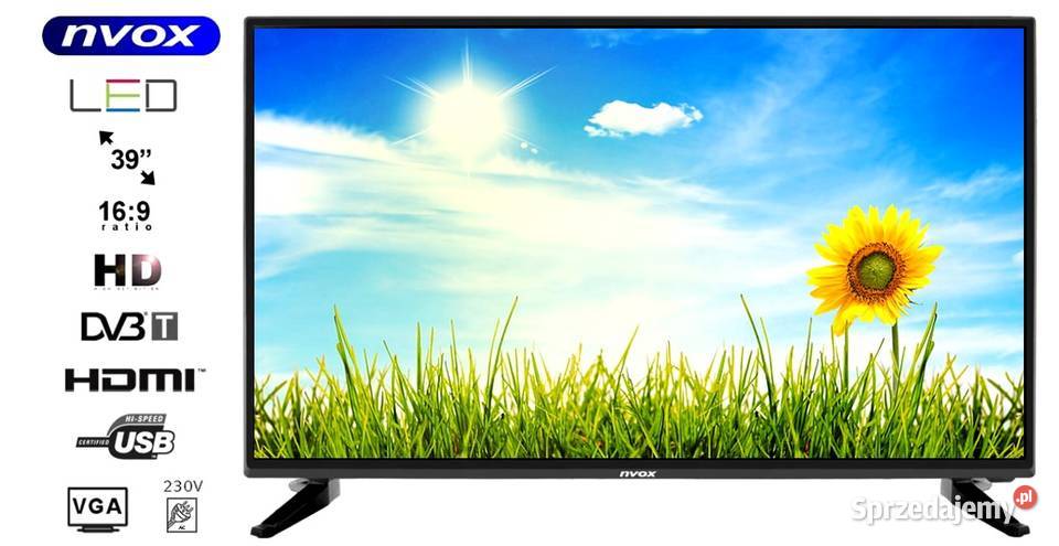 Telewizor LED 39 DVBT2 HDMI USB Monitor PC VGA podlaskie Białystok