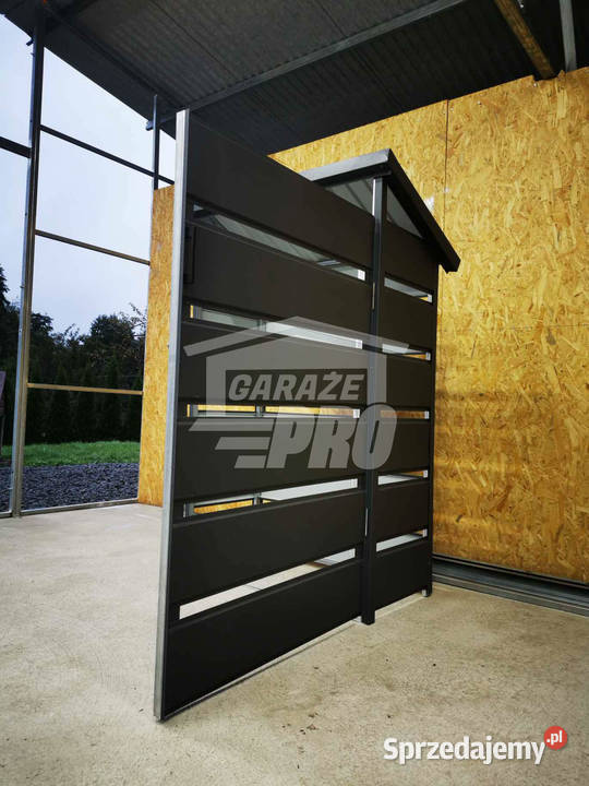 Wiata śmietnikowa spad tył 09x05m Antracyt Elbląg