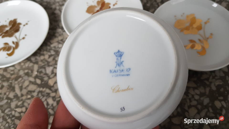 Porcelanowe podstawki Kaiser cherubin Myszków