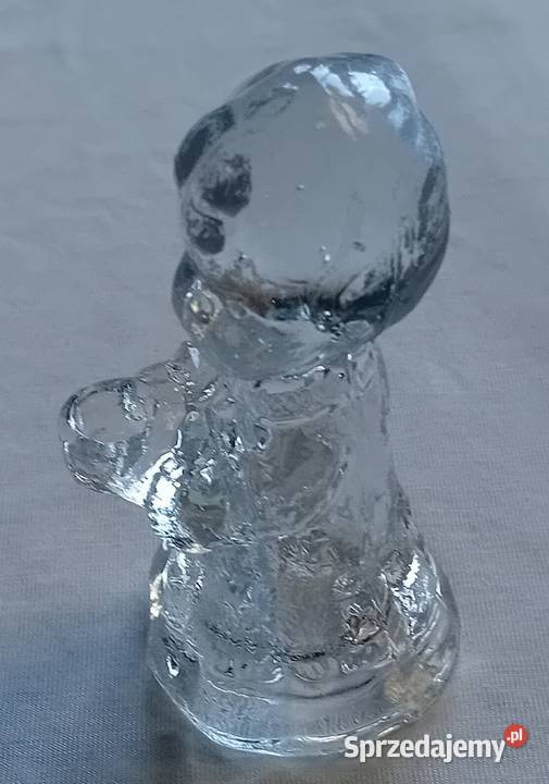 Szklana figurka świeczik Kosta Boda Biedermann Koźminek