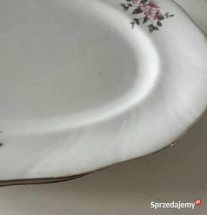 Talerze porcelanowe Lubianaz lat PRLu