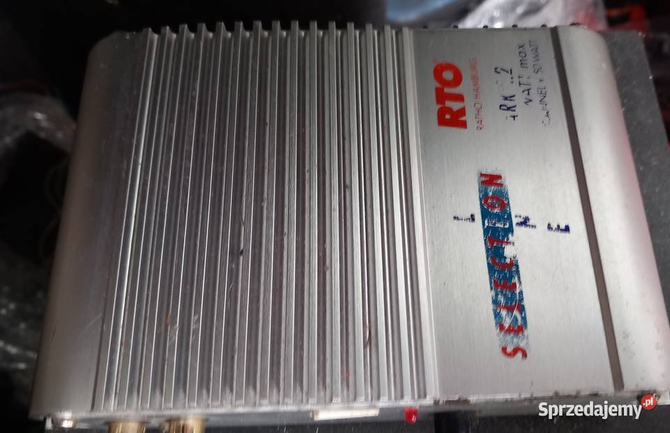 Wzmacniacz samochodowy RTO z głośnikami Wzmacniacze sprzedam