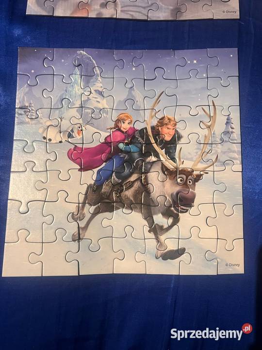Kraina Lodu Anna i Elsa puzzle 3w1 Puzzle Lublin sprzedam